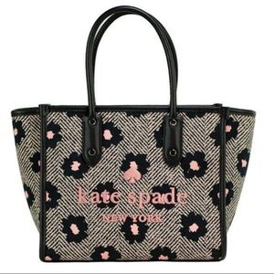 Kate Spade Black and Pink Floral Tote